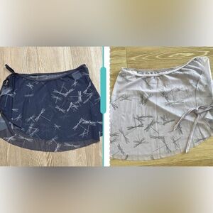 Ainsliewear Lot of 2 Dragonfly Print Ballet Skirts S
